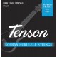 Set Corzi Ukulele Tenson Black Nylon F600.460