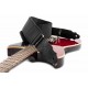 CUREA CHITARA RIGHTON! ELASTIC GUITAR STRAP BLACK