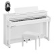 PIAN DIGITAL YAMAHA Pachet CLP845WH CLAVINOVA YAMAHA pian digital + bancheta + casti (B/DW/R/WA/WH)