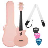 Set Ukulele Concert Cascha HH-2288 Carbon, Pink